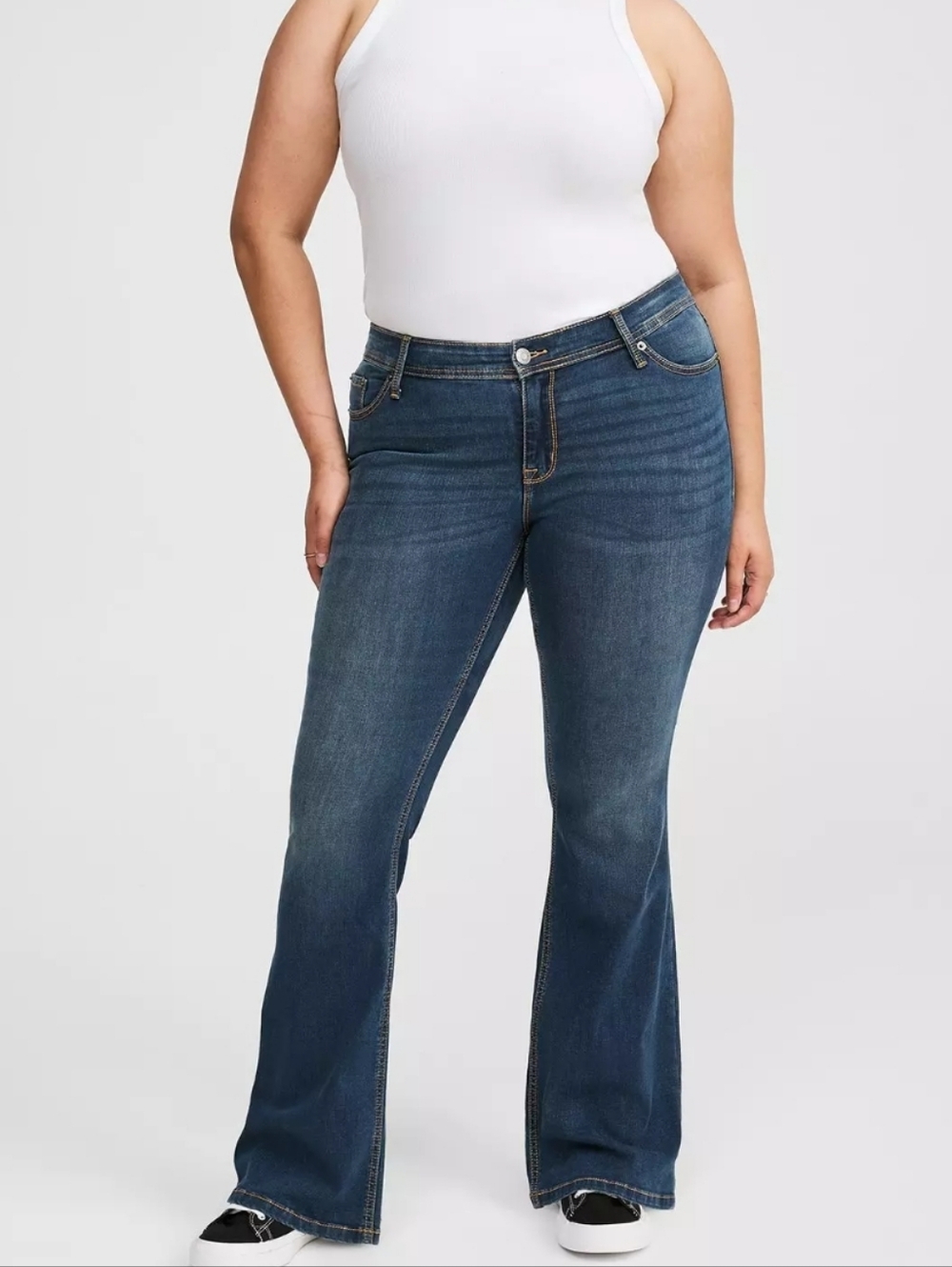 Torrid Denim Slim Luxe Bootcut Jeans Size 12 Regular Hippy Boho Chic Casual Wear